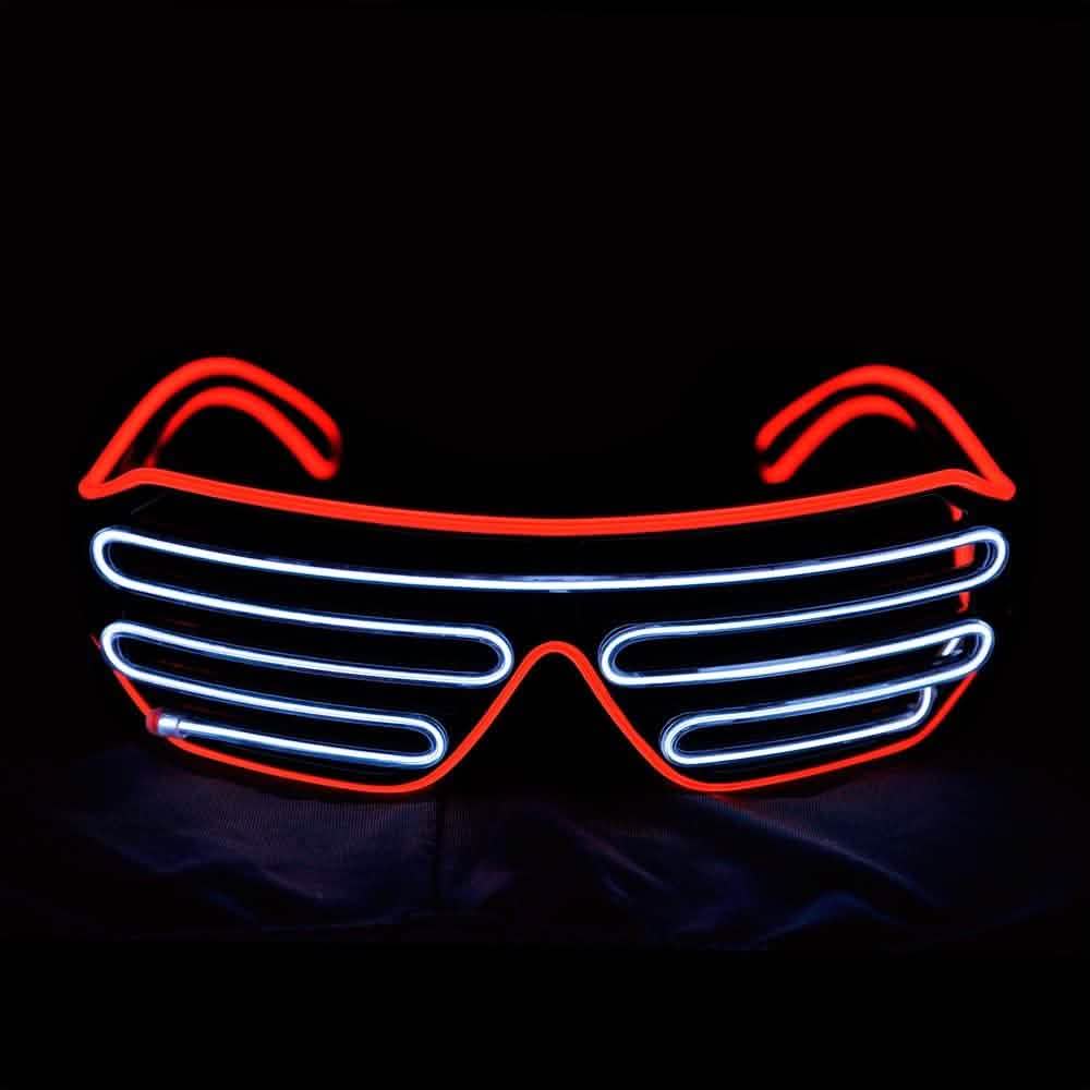 Light Up Shutter Neon Rave Flashing LED Sunglasses DailySale