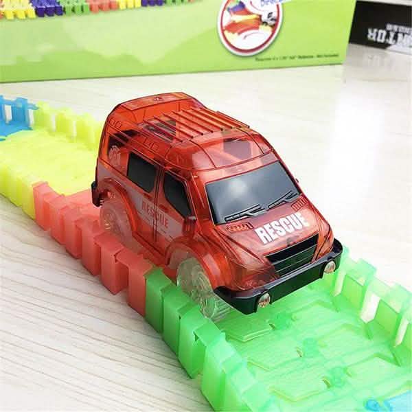 Light Up Toy Car Track Accessories Racing Car with 5 Flashing LED Lights DailySale
