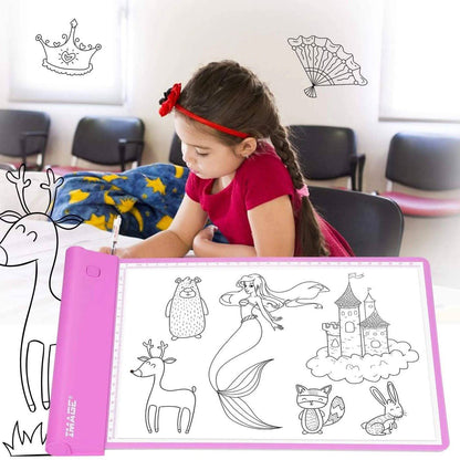 Light-up Tracing Pad Pink Coloring Drawing Art Gift Toy DailySale