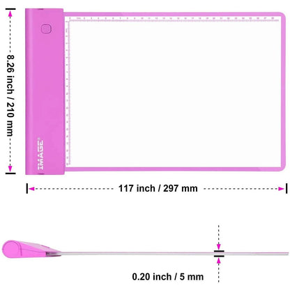 Light-up Tracing Pad Pink Coloring Drawing Art Gift Toy DailySale