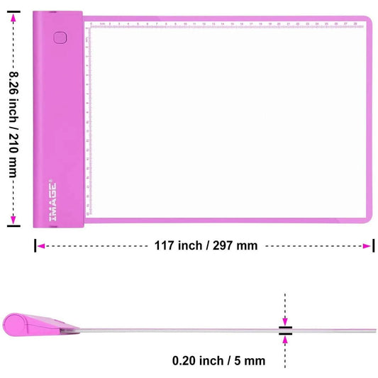 Light-up Tracing Pad Pink Coloring Drawing Art Gift Toy DailySale