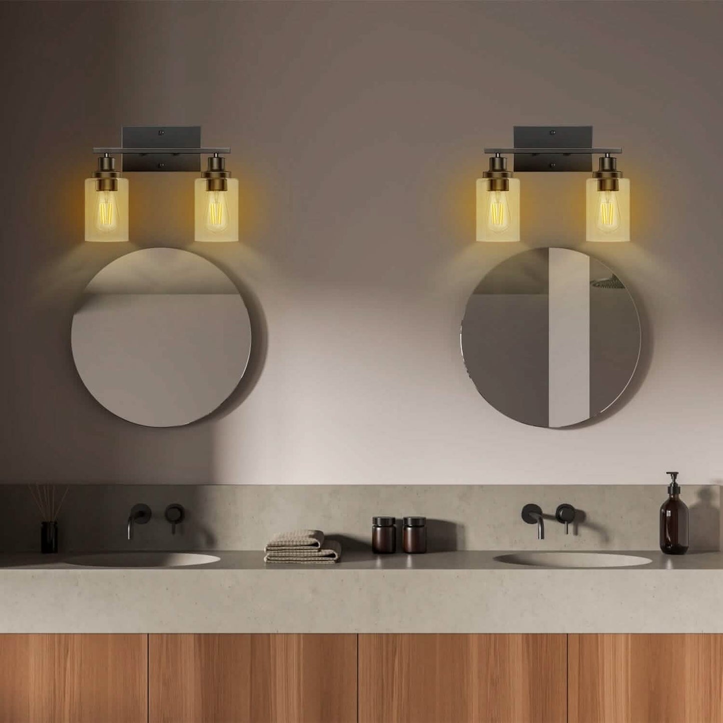 Light Wall Scone Lighting with Clear Glass DailySale