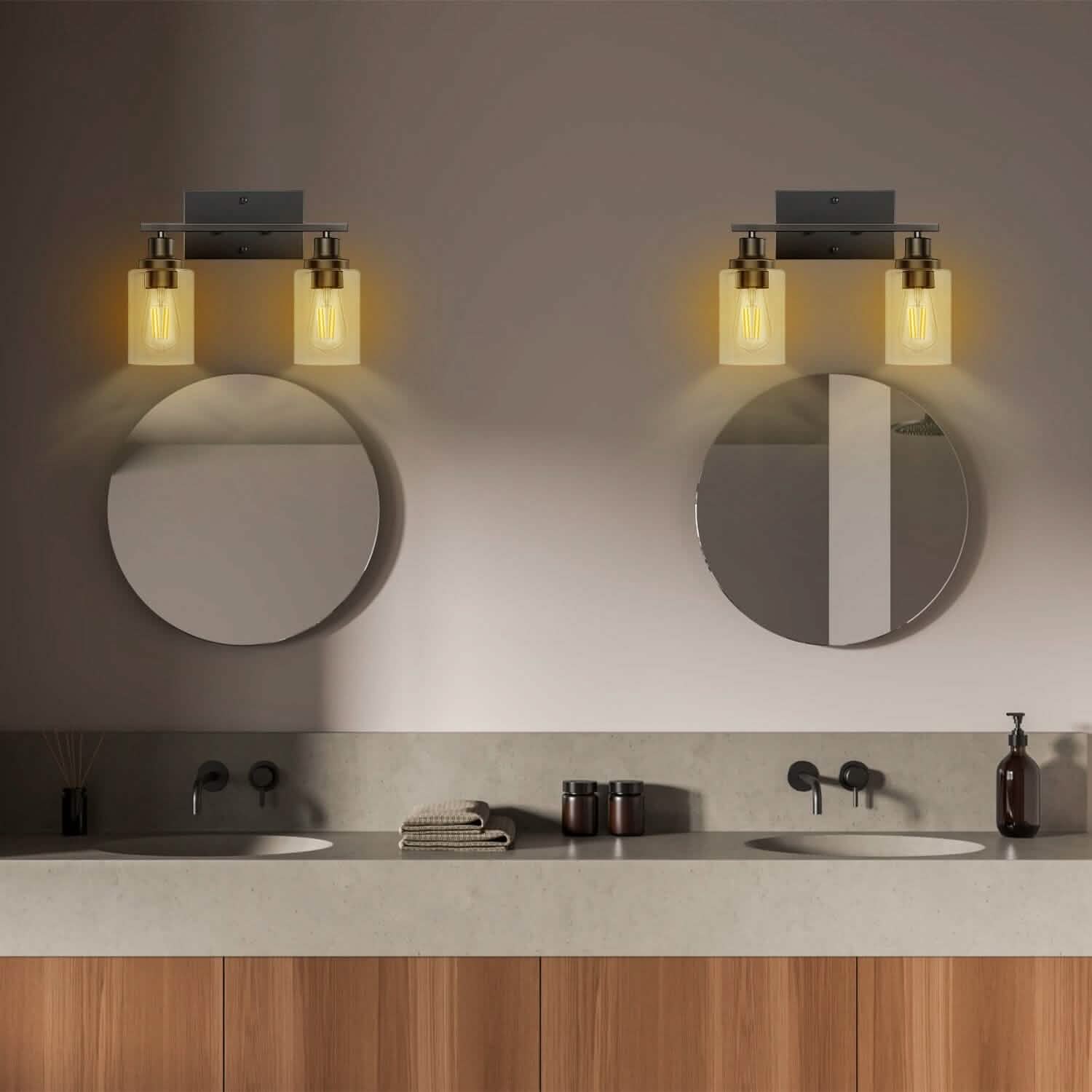 Light Wall Scone Lighting with Clear Glass DailySale