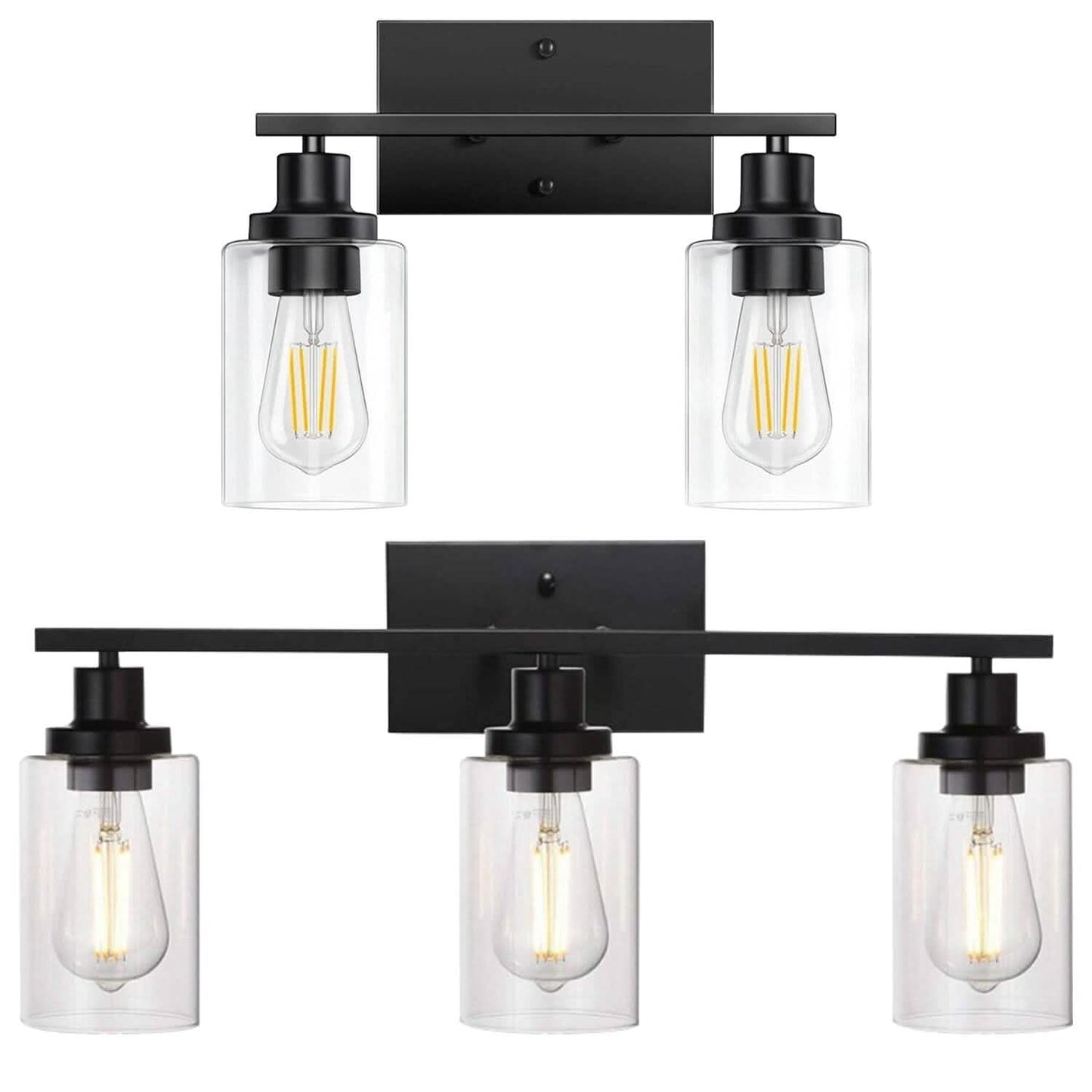 Light Wall Scone Lighting with Clear Glass DailySale