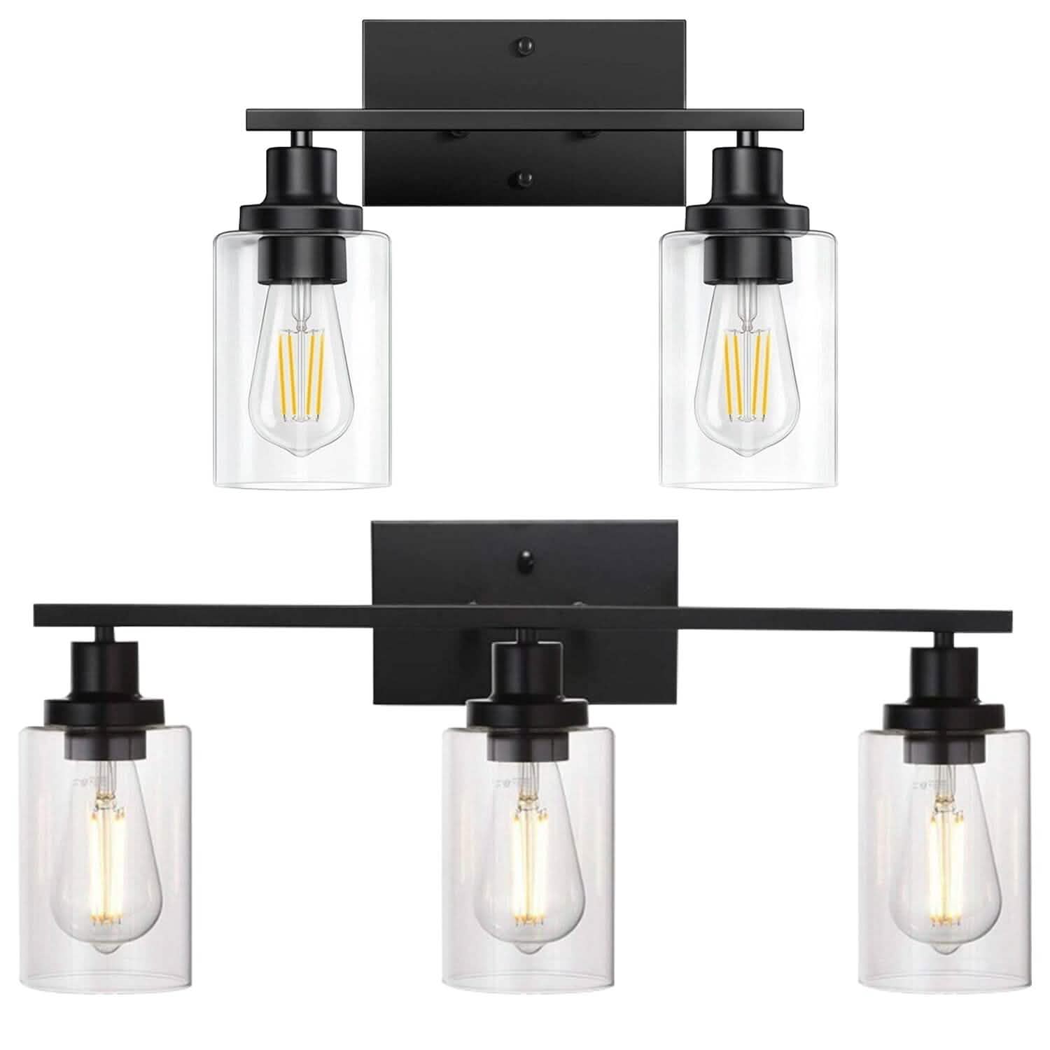 Light Wall Scone Lighting with Clear Glass DailySale