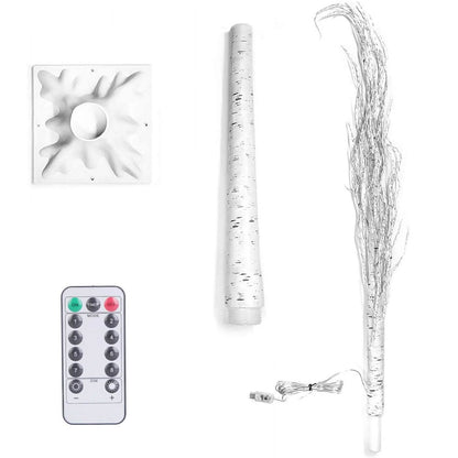 Lighted Birch Tree Artificial White Birch Tree Wig with 8 Warm White Lighting Modes DailySale