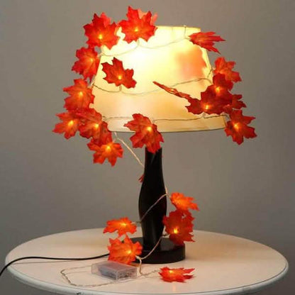 Lighted Fall Garland 40 LED String Light DailySale