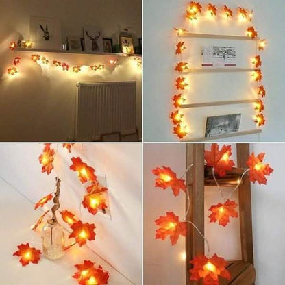 Lighted Fall Garland 40 LED String Light DailySale