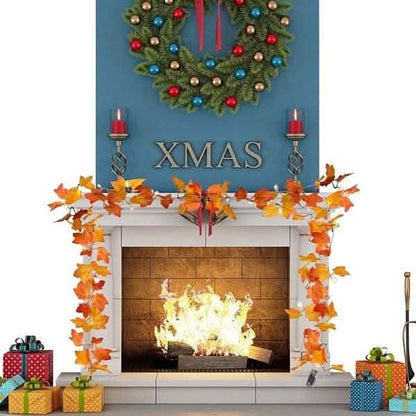 Lighted Fall Garland 40 LED String Light DailySale