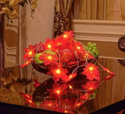 Lighted Fall Garland 40 LED String Light DailySale