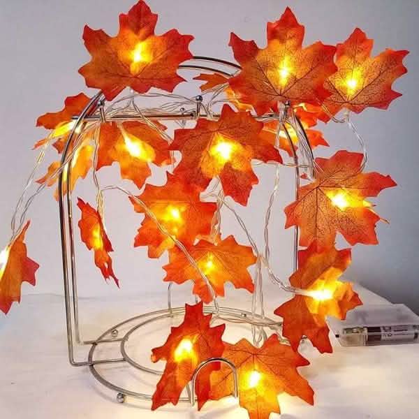 Lighted Fall Garland 40 LED String Light DailySale
