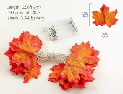 Lighted Fall Garland 40 LED String Light DailySale