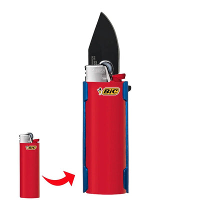 Lighter Holder and Spring Assisted Pocket Knife DailySale