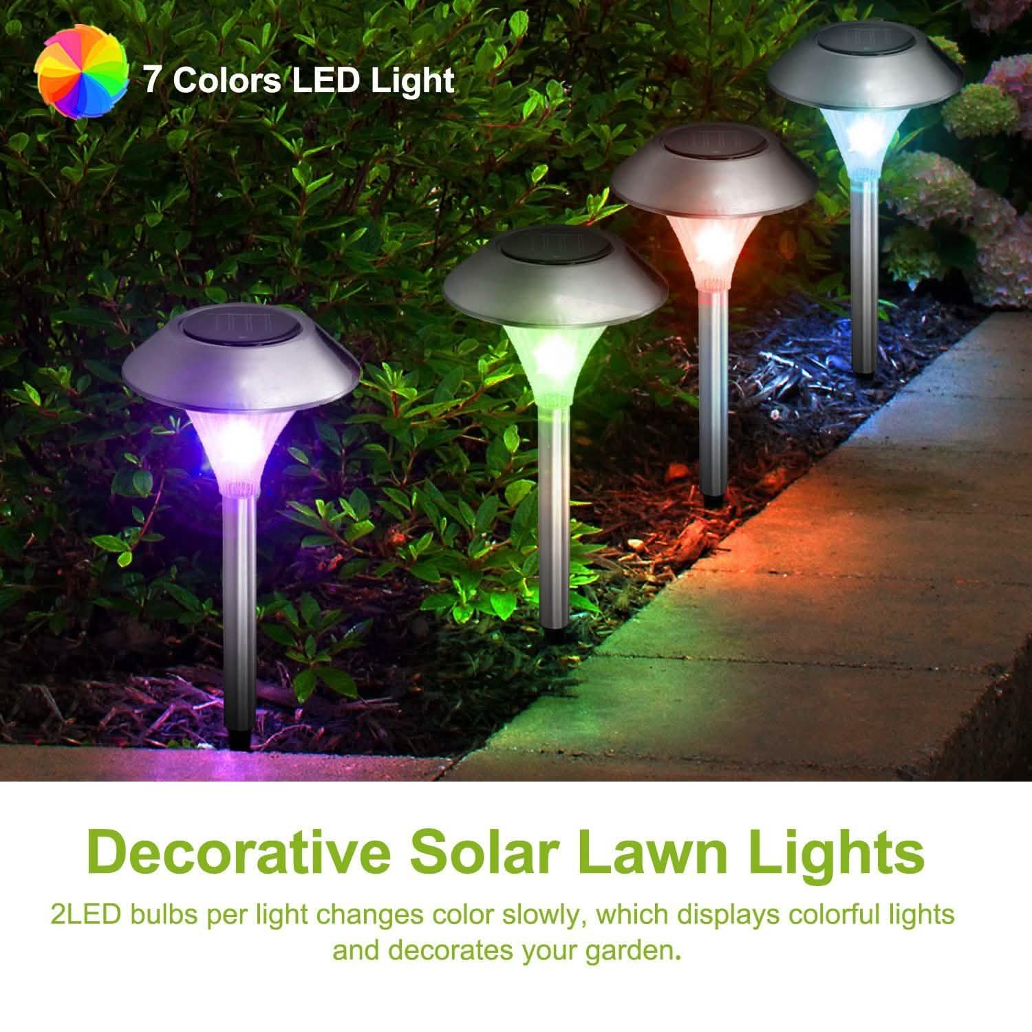 Lights Color Changing Landscape Solar Lamps DailySale