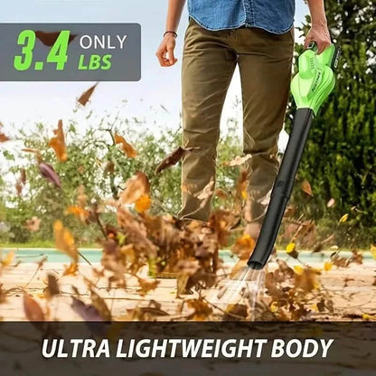 Lightweight Electric Cordless Leaf Blower for Lawn Care With 2 Batteries & Charger DailySale