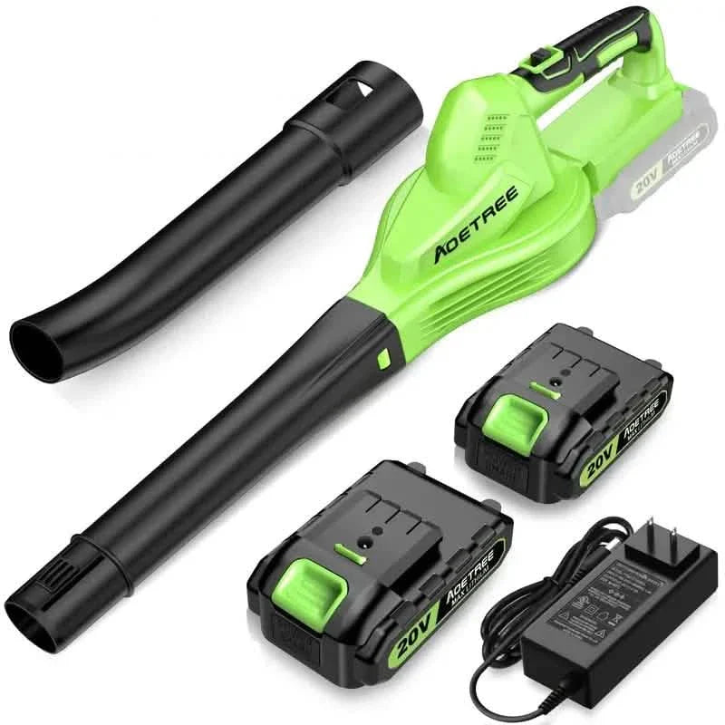 Lightweight Electric Cordless Leaf Blower for Lawn Care With 2 Batteries & Charger DailySale