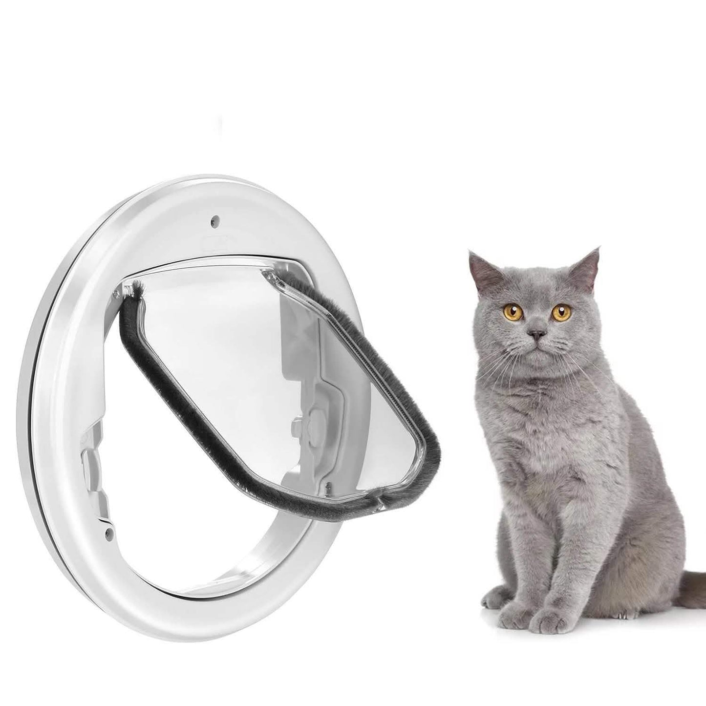 Lightweight Flap Pet Door Cats Small Dogs Anti-Insects Quiet Magnet Locking Gate DailySale