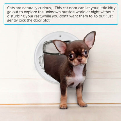 Lightweight Flap Pet Door Cats Small Dogs Anti-Insects Quiet Magnet Locking Gate DailySale
