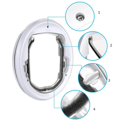 Lightweight Flap Pet Door Cats Small Dogs Anti-Insects Quiet Magnet Locking Gate DailySale