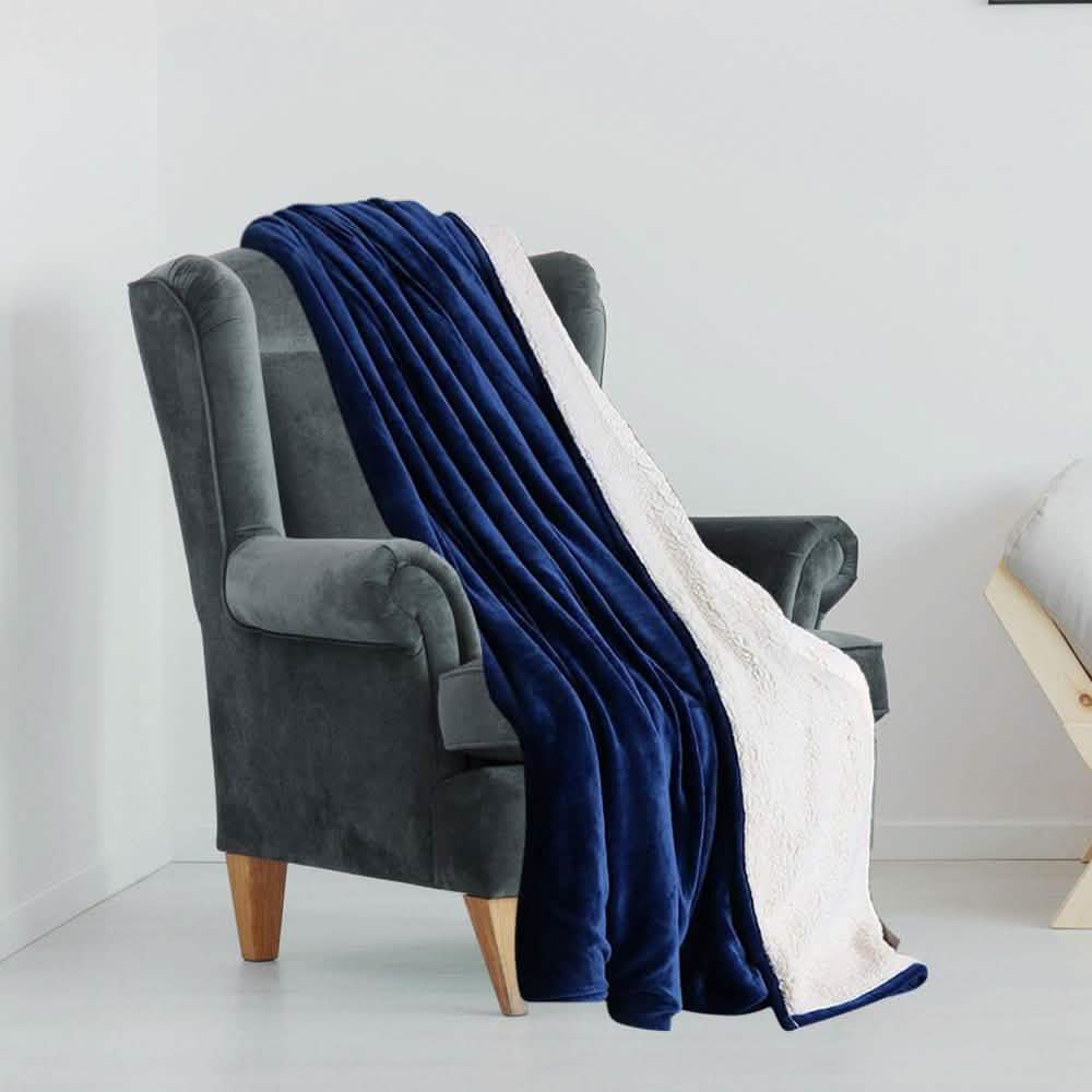 Lightweight Super Soft Cozy Sherpa Fleece Throw Blanket DailySale