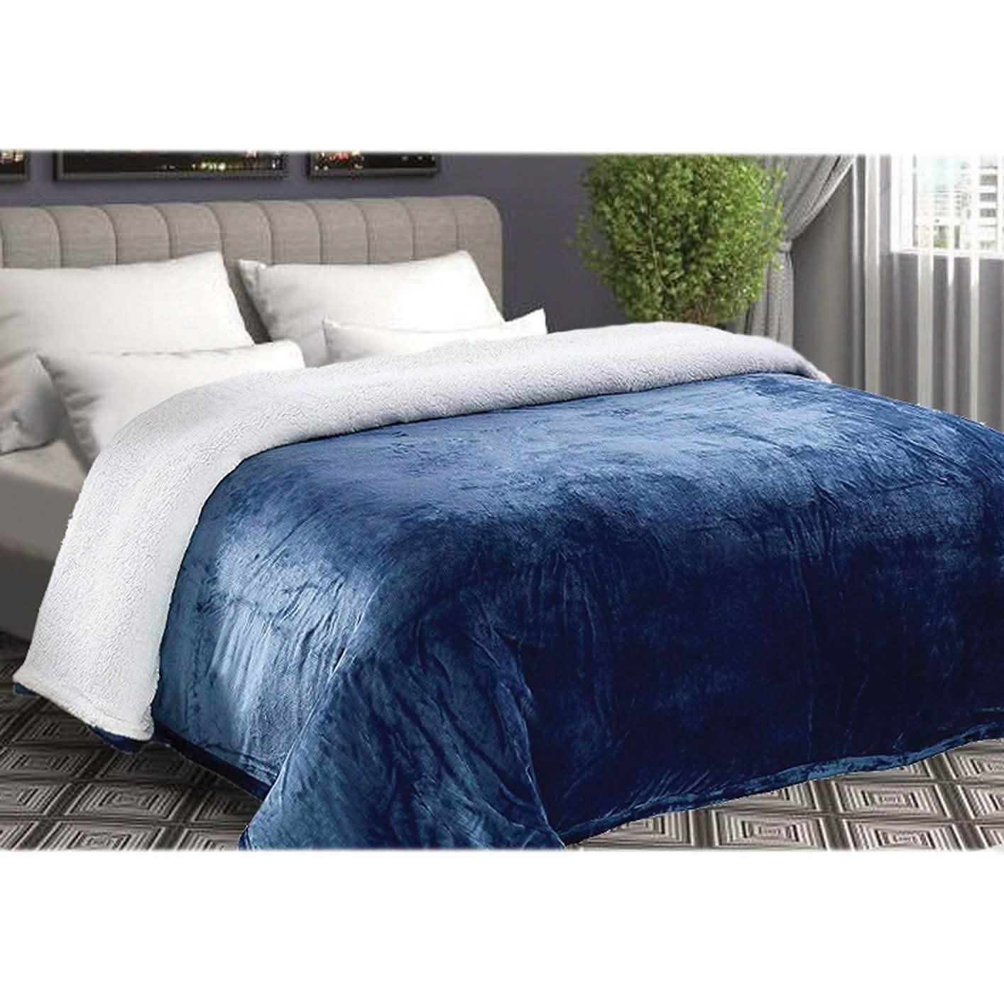 Lightweight Super Soft Cozy Sherpa Fleece Throw Blanket DailySale