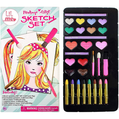 Lil Me Makeup Artist Sketch Set with 10 Design Sketch Sheets DailySale