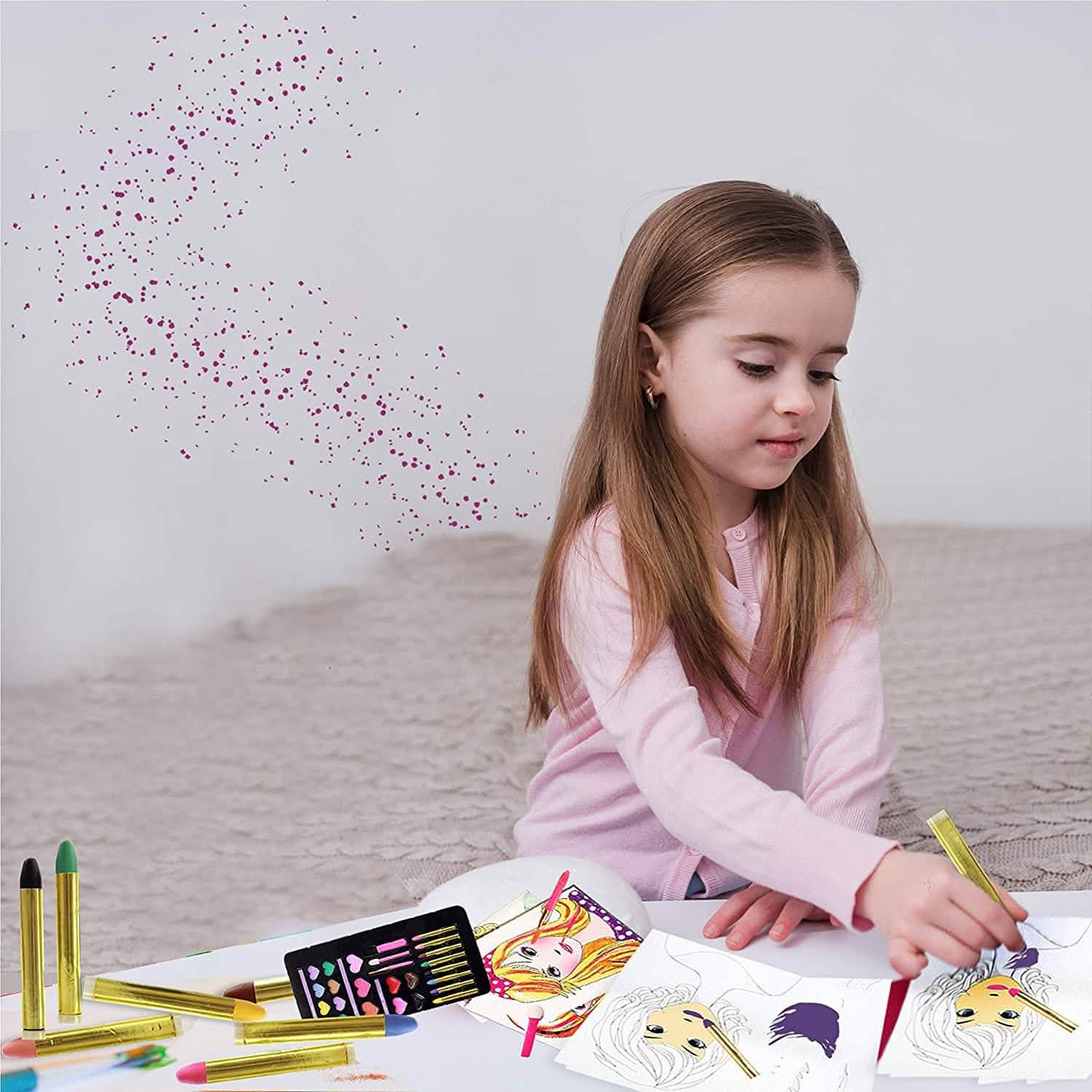 Lil Me Makeup Artist Sketch Set with 10 Design Sketch Sheets DailySale