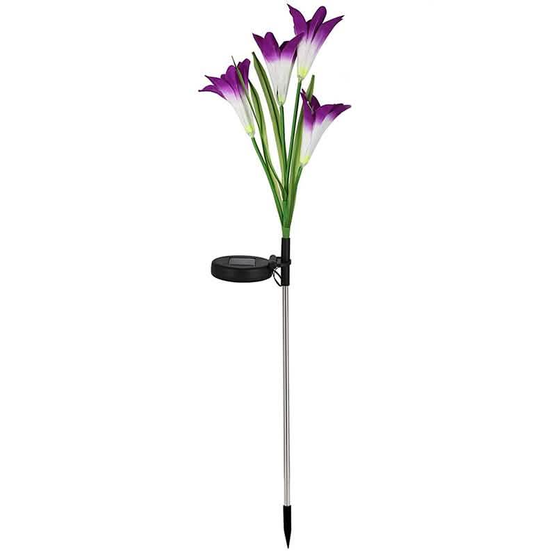 Lily Flower Multi-Color Changing LED Solar Powered Lights DailySale