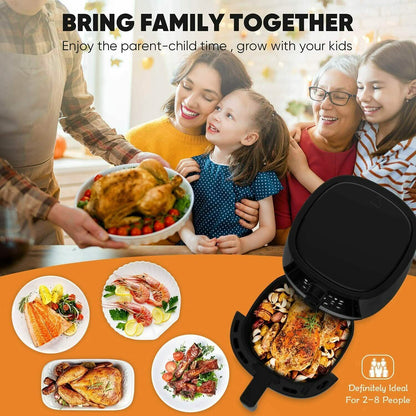 LITIFO 4.5QT Air Fryer with Digital LED Touch Screen Single Basket System DailySale