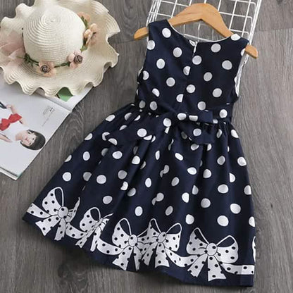 Little Girls' Dress Sundress Polka Dot Casual Lace Trims Print DailySale