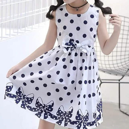 Little Girls' Dress Sundress Polka Dot Casual Lace Trims Print DailySale