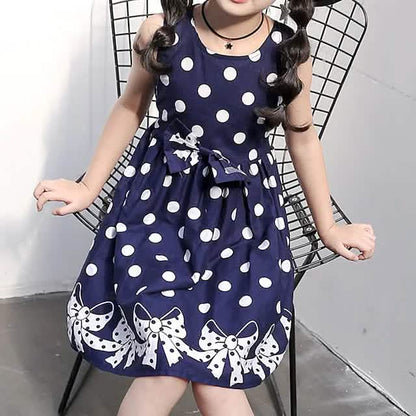 Little Girls' Dress Sundress Polka Dot Casual Lace Trims Print DailySale
