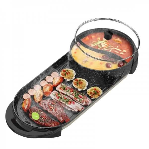 LIVEN Electric Gril with Hot Pot DailySale
