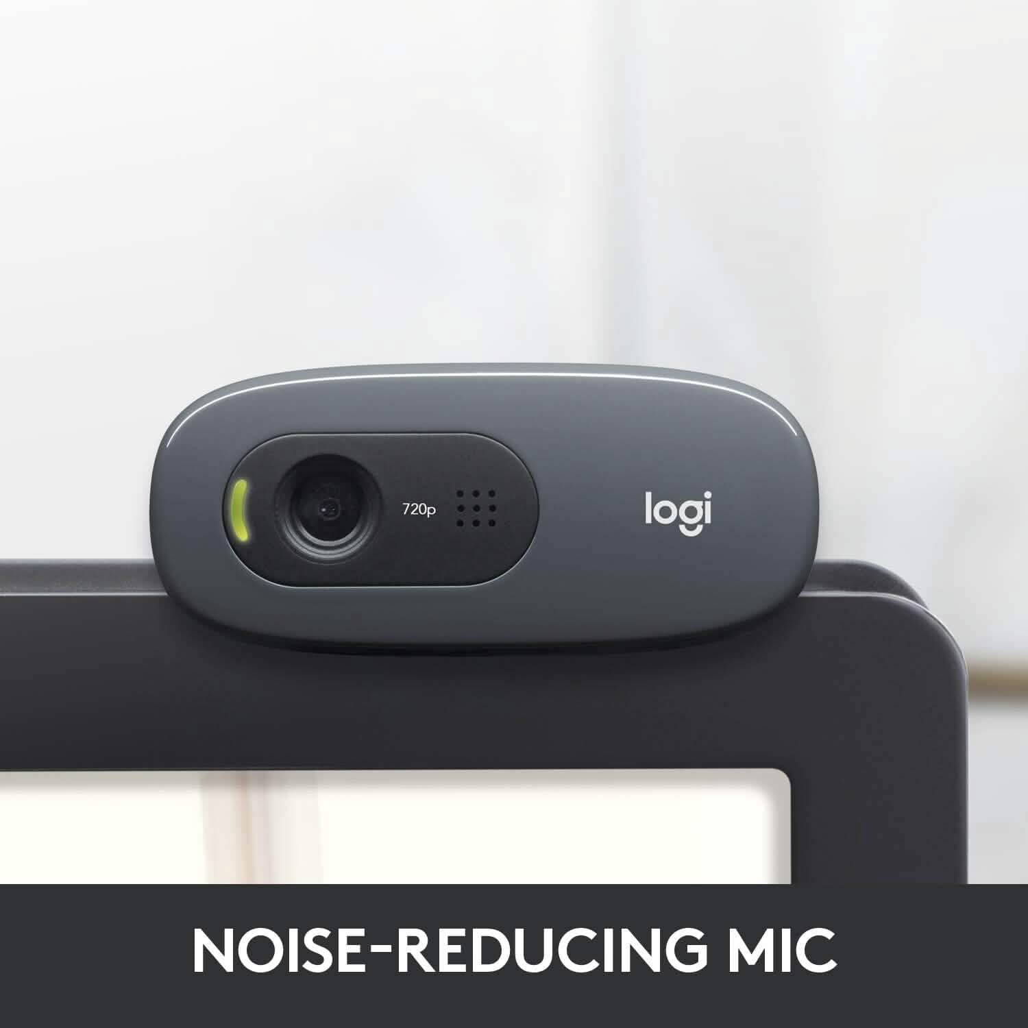 Logitech C270 Webcam with Microphone  (Refurbished) DailySale