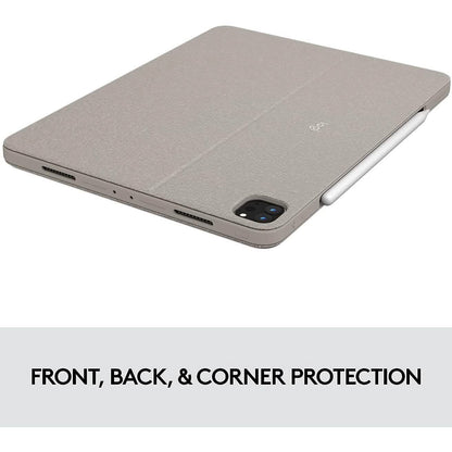 Logitech Combo Touch iPad Pro 12.9-inch (5th, 6th gen - 2021, 2022) Keyboard Case - Sand USA Layout DailySale