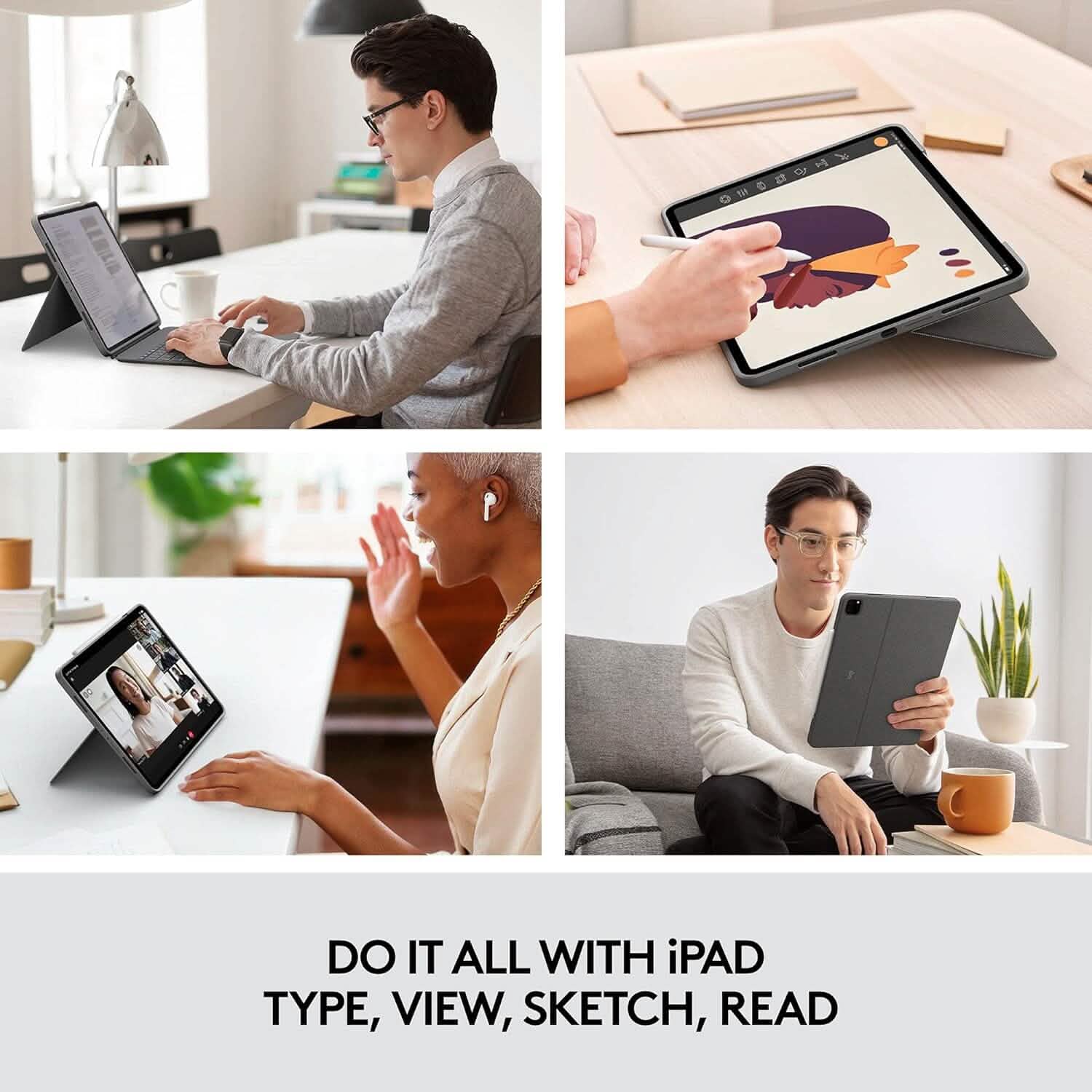 Logitech Combo Touch Keyboard for iPad Pro 11-inch (1st, 2nd, and 3rd Gen) DailySale