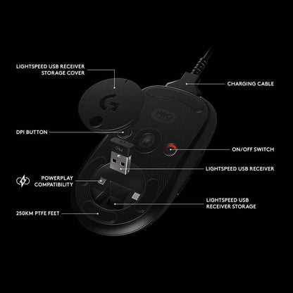 Logitech G Pro Wireless Gaming Mouse with Esports Grade Performance (Refurbished) DailySale