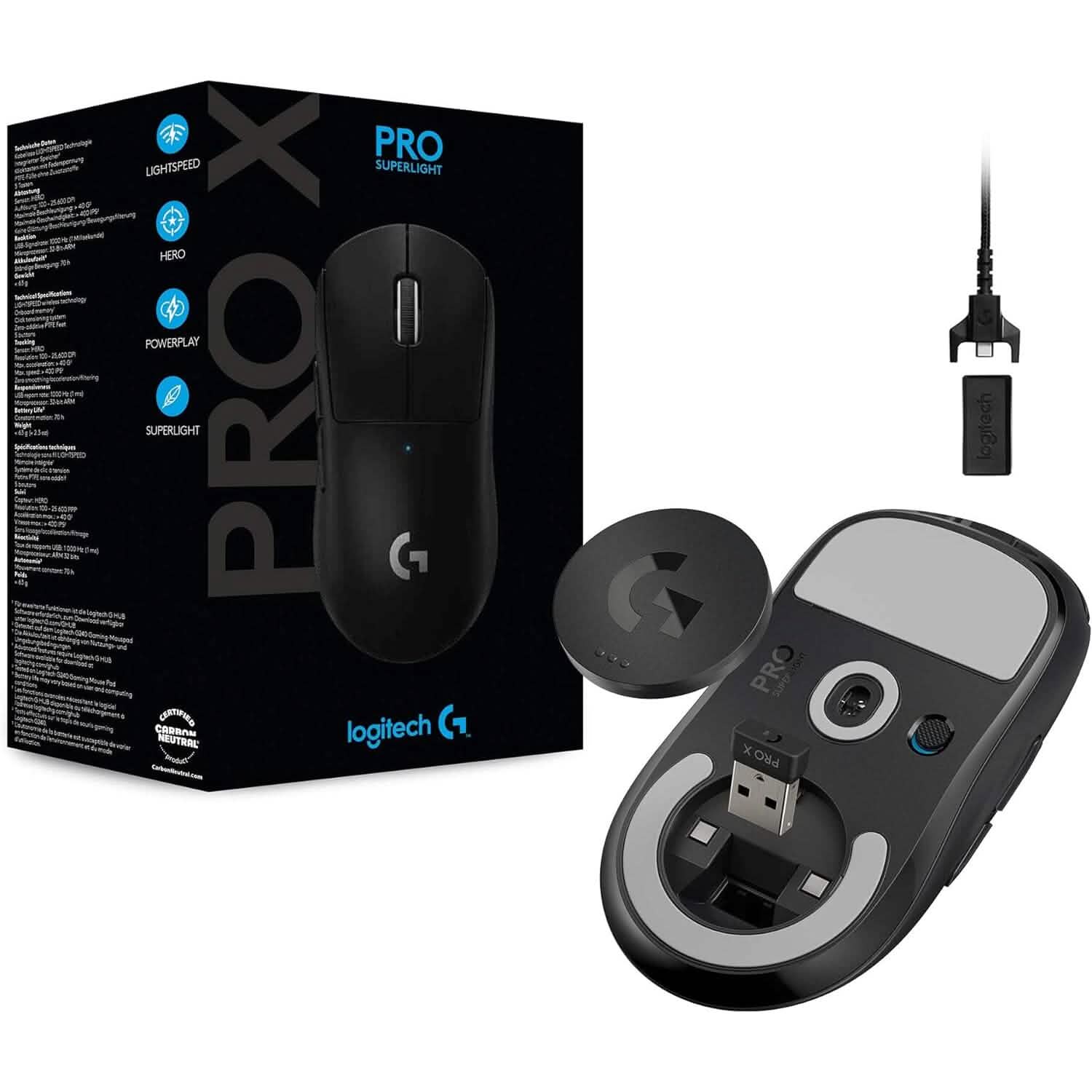 Logitech G PRO X Superlight Wireless Gaming Mouse  (Refurbished) DailySale