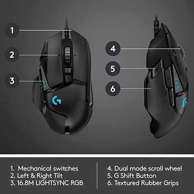 Logitech G502 Gaming Mouse (Refurbished) DailySale