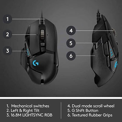 Logitech G502 Gaming Mouse (Refurbished) DailySale
