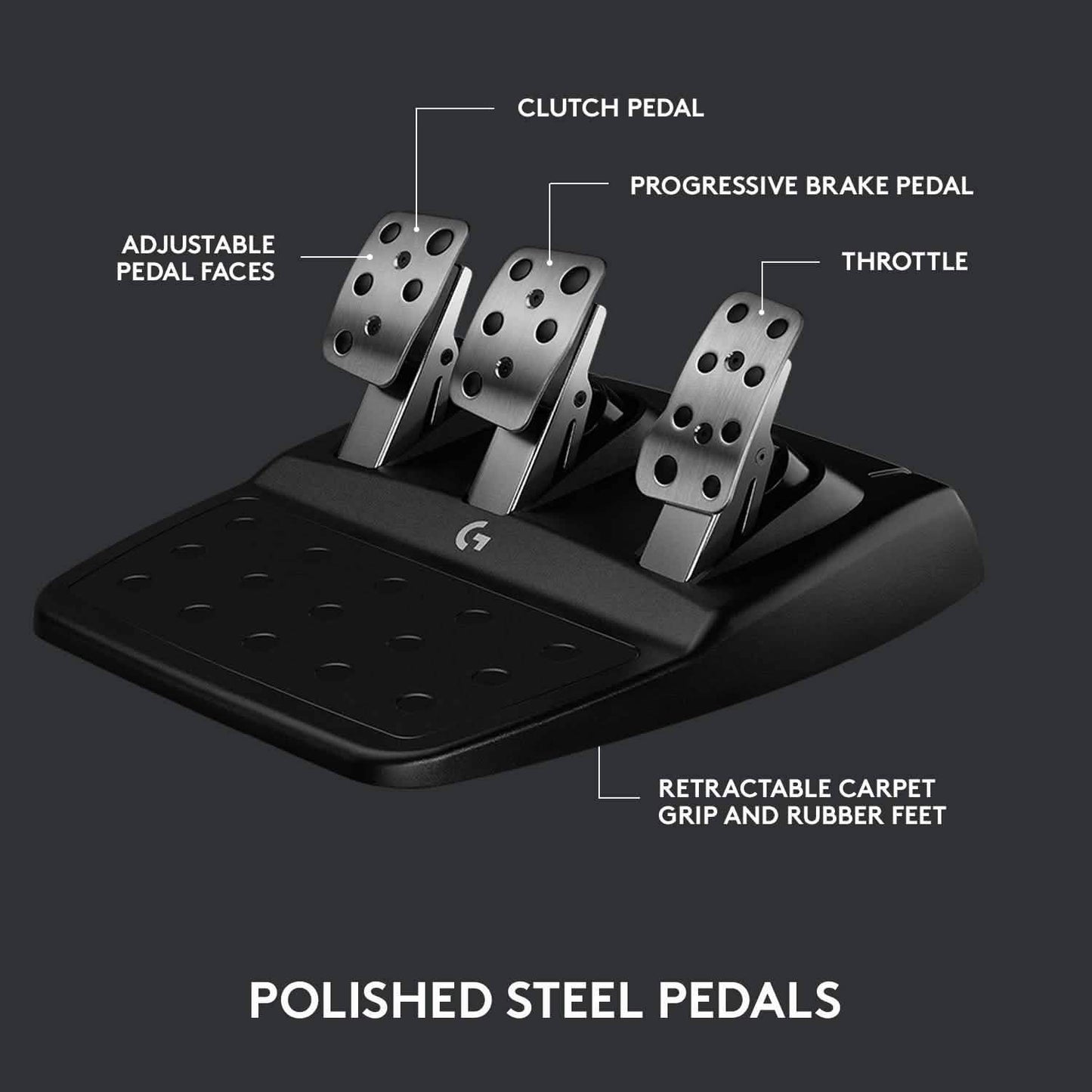 Logitech G923 Racing Wheel and Pedals (Refurbished) DailySale