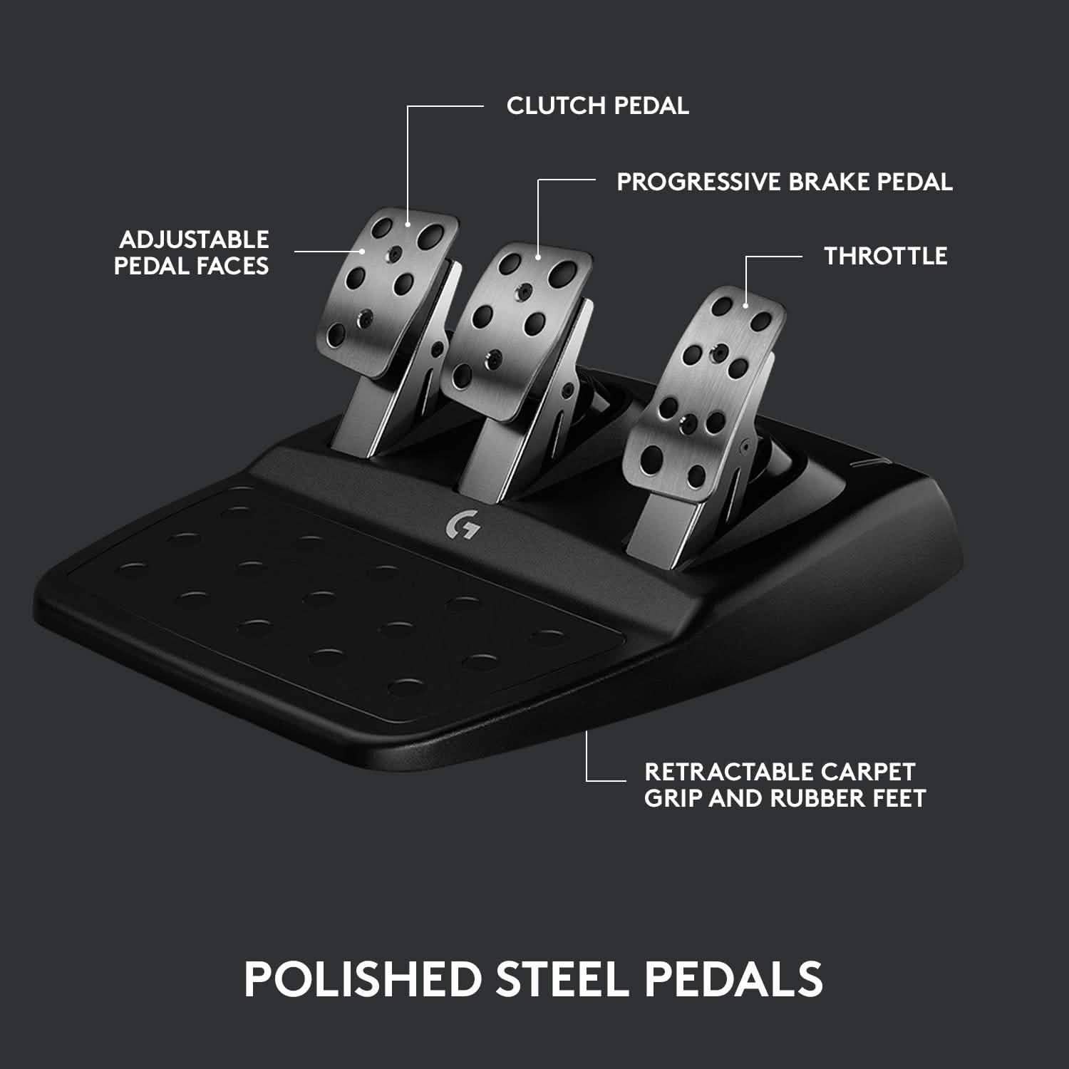 Logitech G923 Racing Wheel and Pedals (Refurbished) DailySale