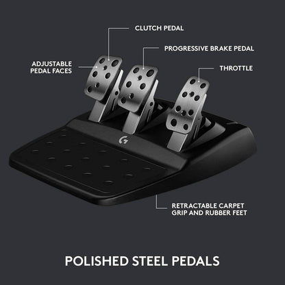 Logitech G923 Racing Wheel and Pedals (Refurbished) DailySale