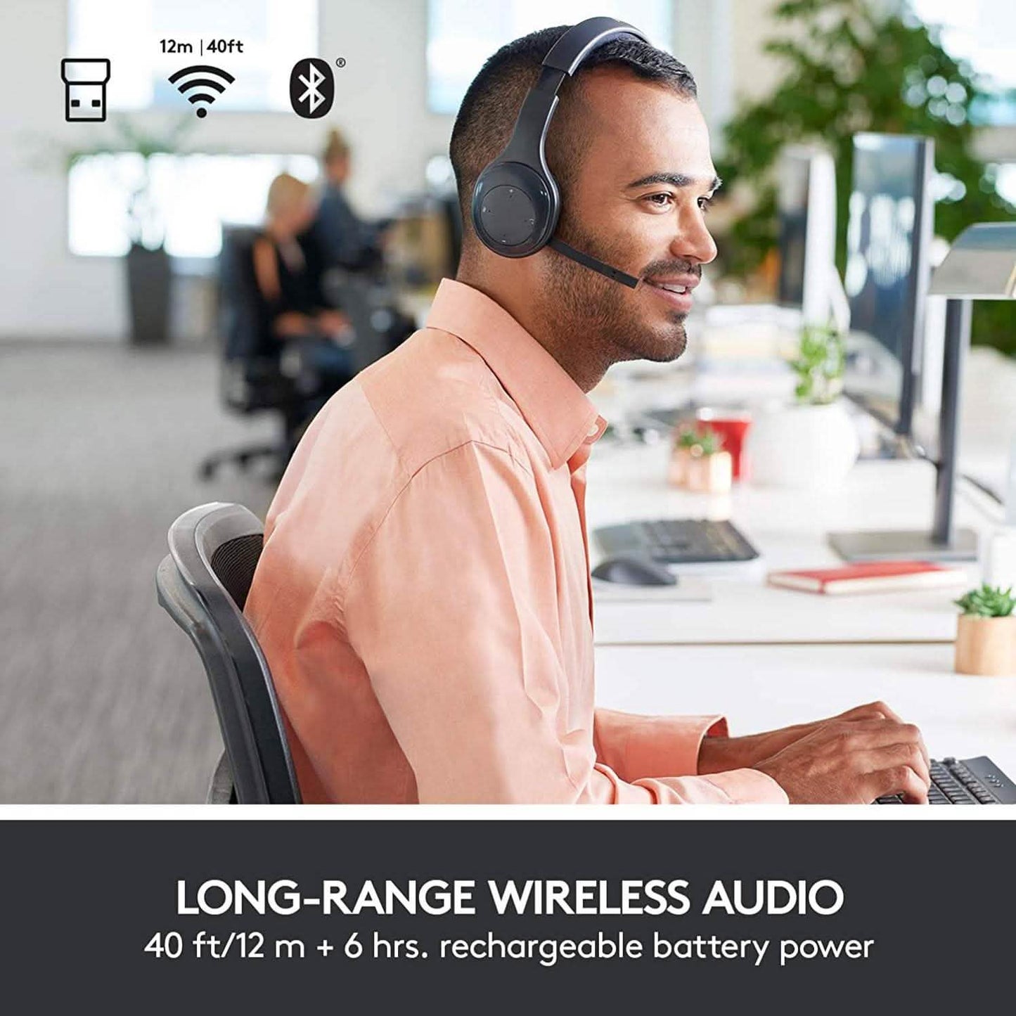 Logitech H800 Wireless Bluetooth Headset (Refurbished) DailySale