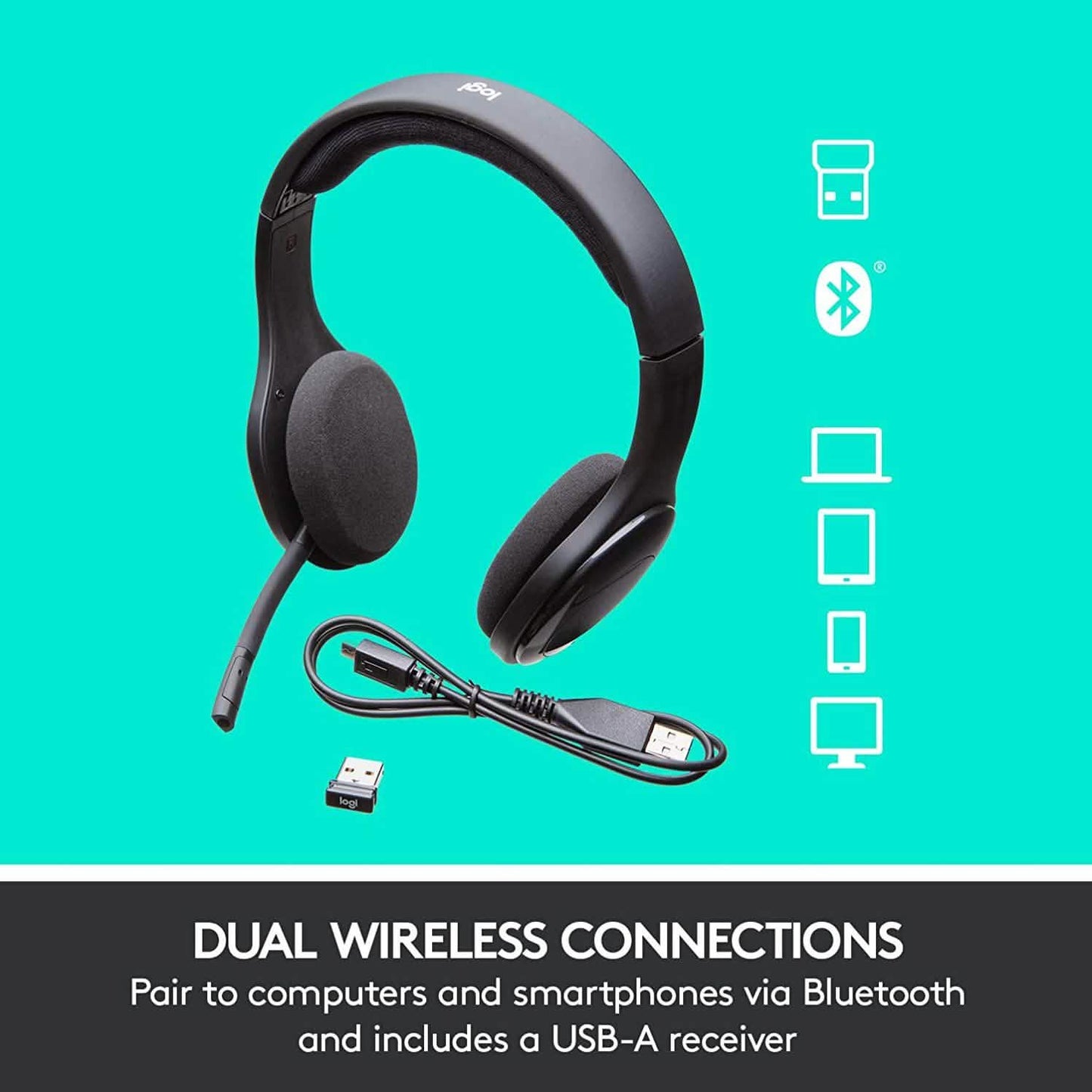 Logitech H800 Wireless Bluetooth Headset (Refurbished) DailySale