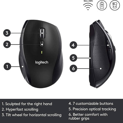 Logitech M705 Wireless Marathon Mouse (Refurbished) DailySale