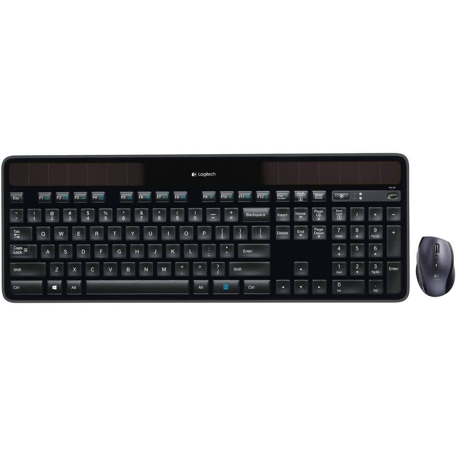 Logitech MK750 Wireless Solar Keyboard & Marathon Mouse Combo (Refurbished) DailySale