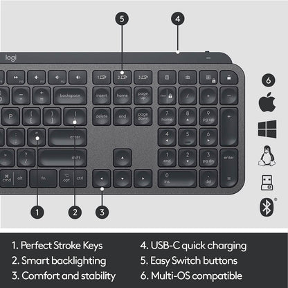 Logitech MX Keys Advanced Wireless Illuminated Keyboard DailySale