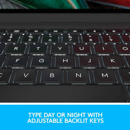 Logitech Slim Folio Pro Backlit Bluetooth Keyboard Case for iPad Pro 11-inch (1st, 2nd, 3rd, 4th Gen- 2018, 2020, 2021, 2022) (Refurbished) DailySale