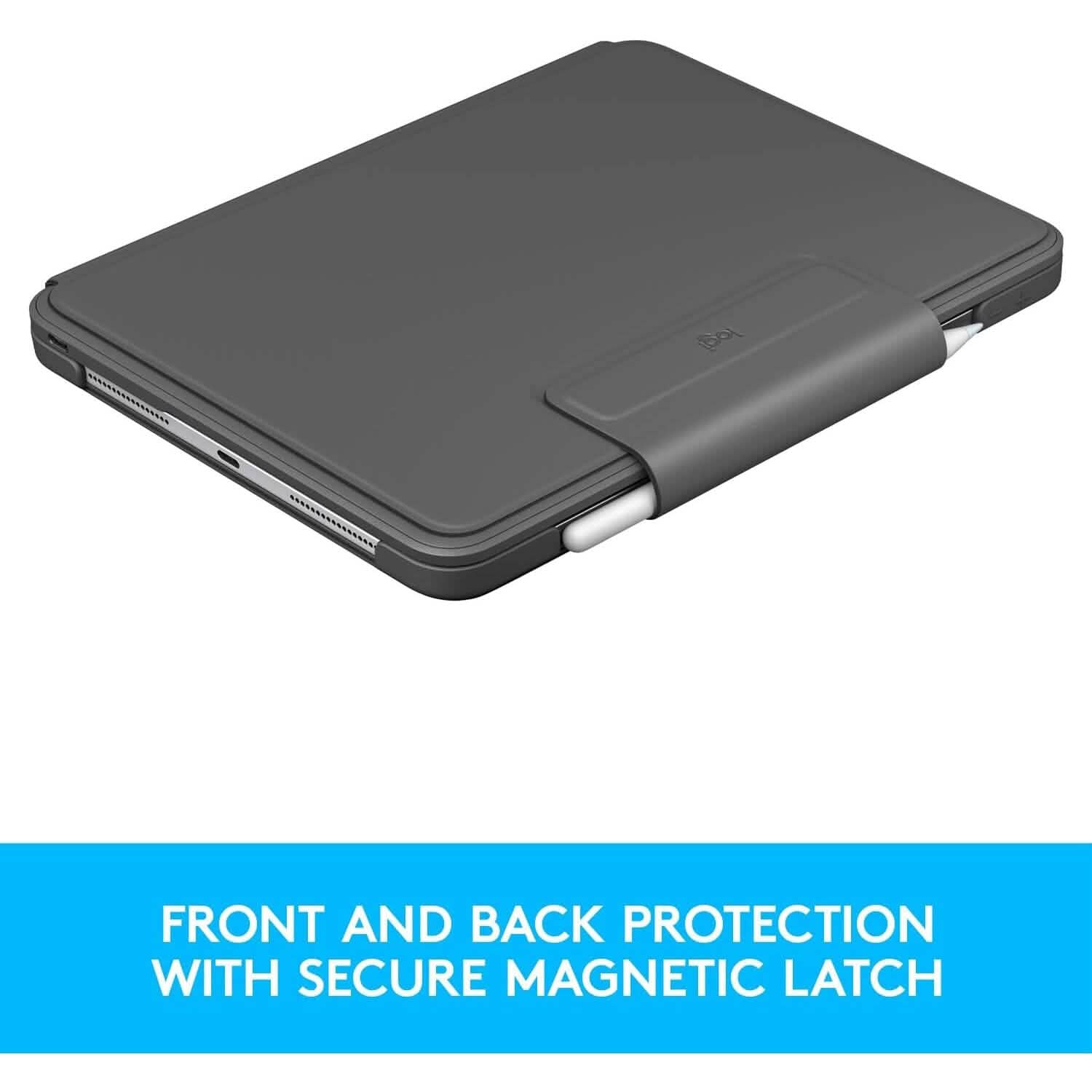 Logitech Slim Folio Pro Backlit Bluetooth Keyboard Case for iPad Pro 11-inch (1st, 2nd, 3rd, 4th Gen- 2018, 2020, 2021, 2022) (Refurbished) DailySale